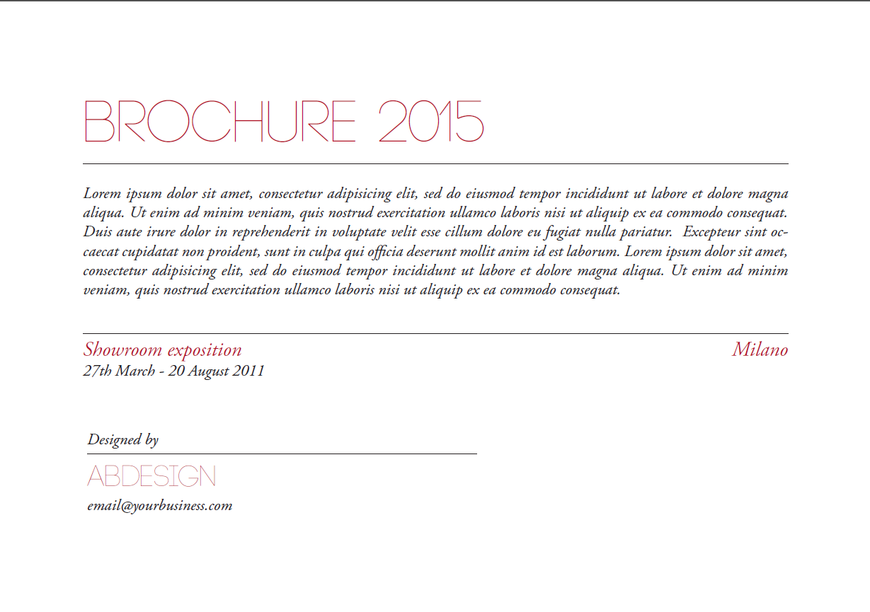 A5 Brochure